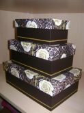 KIT COM 3 CAIXAS MULTI USO
